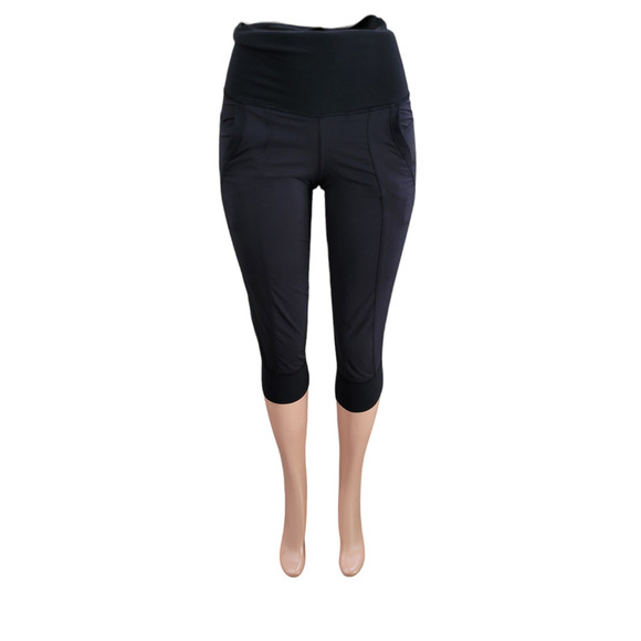 Lululemon Women's High Rise Cropped Nylon Jogger Pants Size 2 Black‎ - Picture 1 of 8